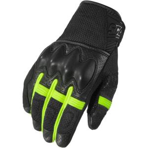 image:imageScorpionEXO Cool Hand Pro Gloves Mens Short Cuff Hook and Loop Motorcycle Riding Gloves RibStretch Knuckle BlackHiViz  2XLarge