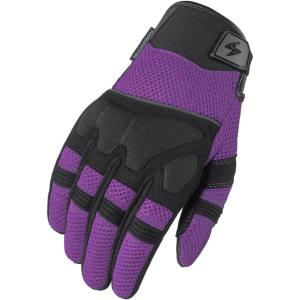 image:imageScorpionEXO Cool Hand III Gloves Womens Short Cuff Hook and Loop Motorcycle Riding Gloves RibStretch Knuckle Purple  Medium