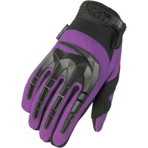 image:imageScorpionEXO Skrub II Gloves Womens Short Cuff Stretch Hook and Loop Motorcycle Riding Gloves Nash Leather Purple  Medium