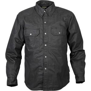 image:imageScorpionEXO Covert Mens Wax Long Sleeve Motorcycle Denim Riding Shirt with Pockets for Optional CE Rated Armor Black  4X
