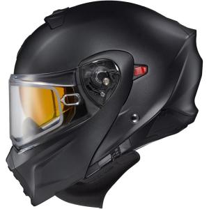 image:imageScorpionEXO GT930 Cold Weather Adventure Snowmobile Modular Helmet Dual Pane Shield with Breath Box and Bluetooth Ready Speaker Pockets Modulus BlackBlue  SmallMatte Black