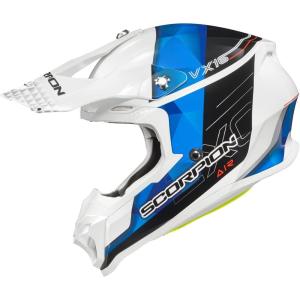 image:imageScorpionEXO VX16 Prism Dual OffRoad Dirt MX Motocross Racing Adult Full Race Helmet with Visor Dot Approved Gloss BlueSM