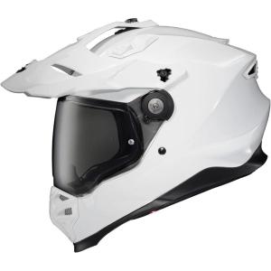 image:imageScorpionEXO XT9000 Full Face Carbon Fiber Adventure Motorcycle Helmet with Pinlock Ready Shield Bluetooth Ready Speaker Pockets DOT ECE Trailhead HiVis  MediumGloss White