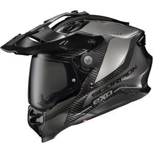 image:imageScorpionEXO XT9000 Full Face Carbon Fiber Adventure Motorcycle Helmet with Pinlock Ready Shield Bluetooth Ready Speaker Pockets DOT ECE Trailhead HiVis  MediumTrailhead Phantom