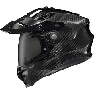 image:imageScorpionEXO XT9000 Full Face Carbon Fiber Adventure Motorcycle Helmet with Pinlock Ready Shield Bluetooth Ready Speaker Pockets DOT ECE Trailhead HiVis  MediumGloss Black