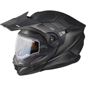 image:imageScorpionEXO AT950 Cold Weather Adventure Snowmobile Modular Helmet Electric Shield with Breath Box DOT Approved Ellwood Phantom  Medium