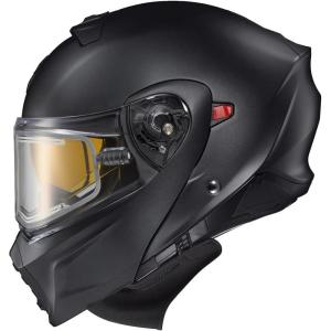 image:imageScorpionEXO GT930 Cold Weather Adventure Snowmobile Modular Helmet Electric Shield with Breath Box and Bluetooth Ready Speaker Pockets Modulus BlackBlue  SmallMatte Black