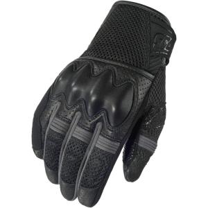image:imageScorpionEXO Cool Hand Pro Gloves Mens Short Cuff Hook and Loop Motorcycle Riding Gloves RibStretch Knuckle BlackGrey  MediumBlackGrey