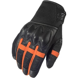 image:imageScorpionEXO Cool Hand Pro Gloves Mens Short Cuff Hook and Loop Motorcycle Riding Gloves RibStretch Knuckle BlackGrey  XSmallBlackOrange