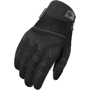 image:imageScorpionEXO Cool Hand III Gloves Womens Short Cuff Hook and Loop Motorcycle Riding Gloves RibStretch Knuckle Black  XSmallBlack
