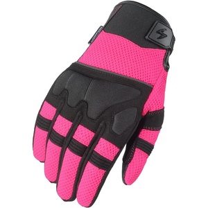 image:imageScorpionEXO Cool Hand III Gloves Womens Short Cuff Hook and Loop Motorcycle Riding Gloves RibStretch Knuckle Black  XSmallPink